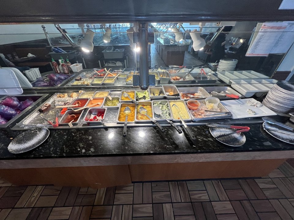 Dessert bar with assorted sweet selections
